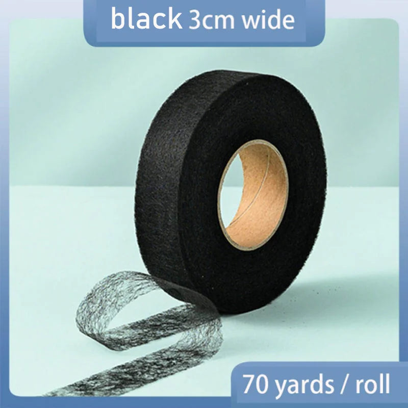 60Meters/Roll Double-sided Non-woven Interlining Adhesive Fabric Cloth Iron On Hem Tape Interlining Web DIY Sewing Crafts