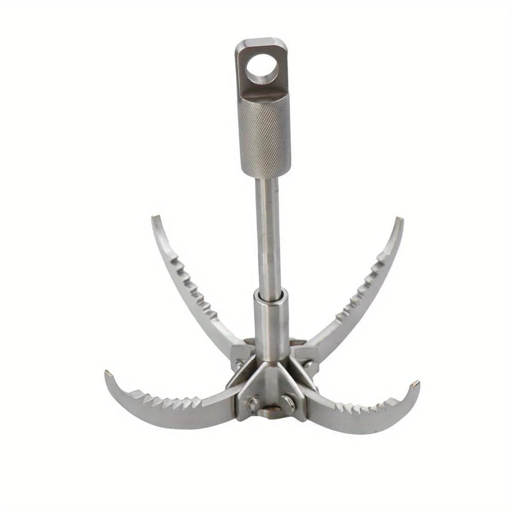 Grappling Hook Folding Claw Multifunctional Stainless Steel Hook for Outdoor Survival   Three paws/  Four paws