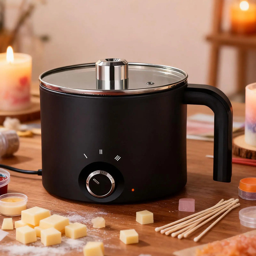 Candle Wax Melting Pot 1.5L Large Stainless Steel Electric Non-stick Candle Making Pot Melting Pitcher for Soap Candy Chocolate