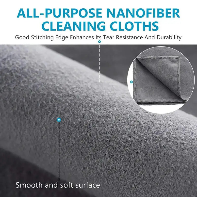1pcs Suede Car Cleaning Towel Thickened Absorbent Lint-free Double-sided Glass Wiping Cloth for Auto Home Cleaning