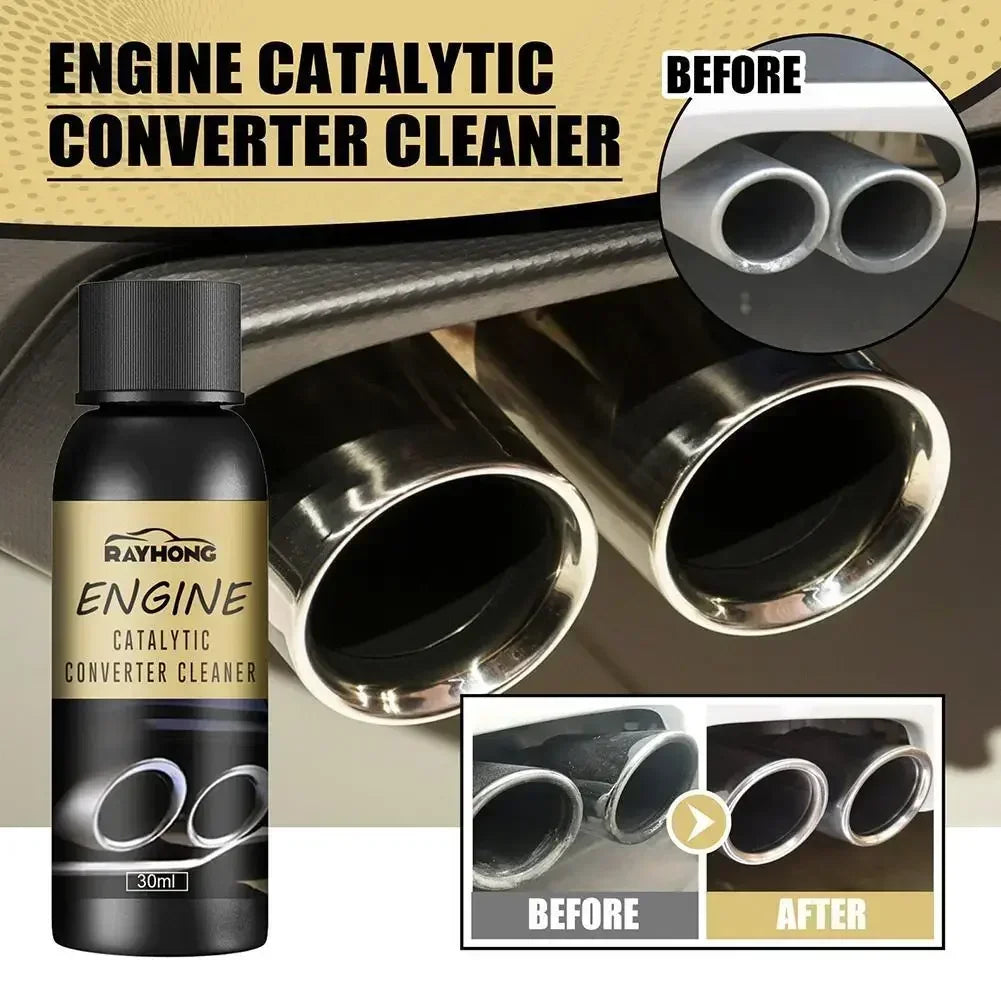 30ML Car Engine Catalyst Converter Cleaner No Disassembly Carbon Remover Exhaust Car Emission Easy To Clean