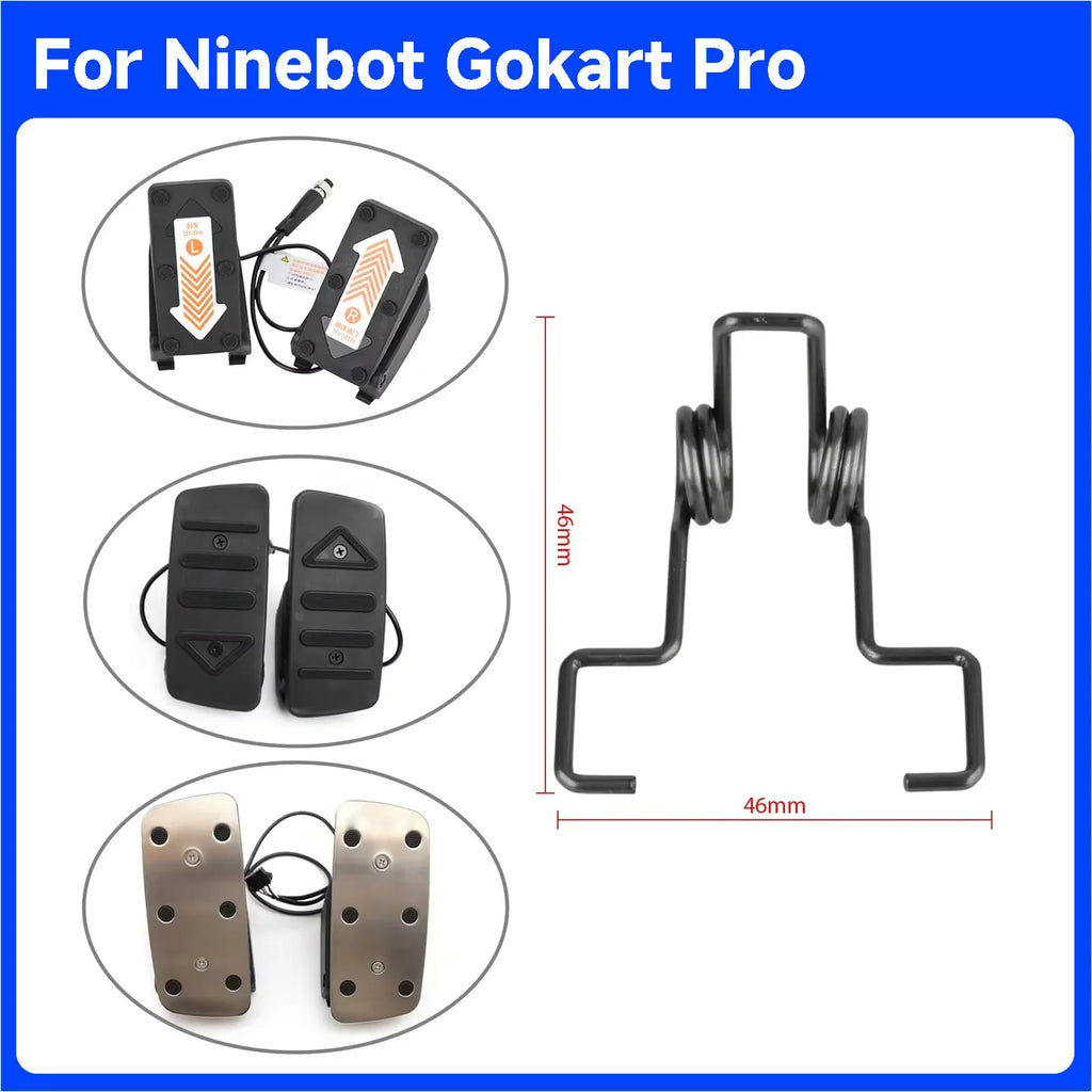 Throttle Pedal Spring Treadle Spring Steel Repairable For Ninebot Gokart Kit PRO Accelerator Foot Parts