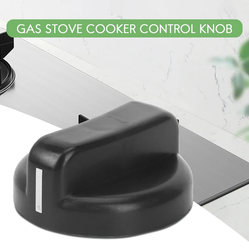 9Pack X(6 PCS Kitchen Black Plastic Gas Stove Cooker Control Knobs)