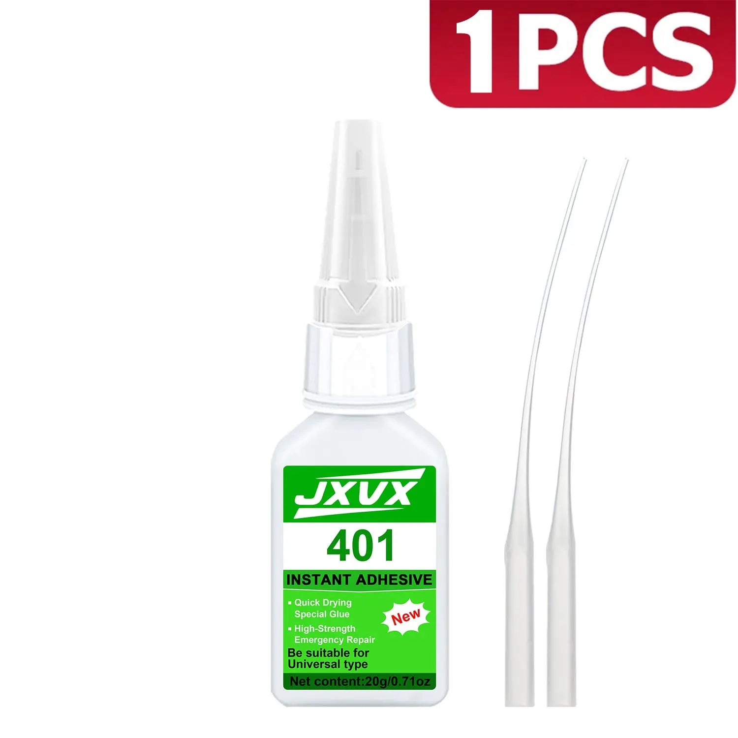 8pcs 401 Super Strong Instant Glue Universal Glue Powerful Instant Glue for Resin, ceramics, Metal and glass Quick Dry 0.7oz