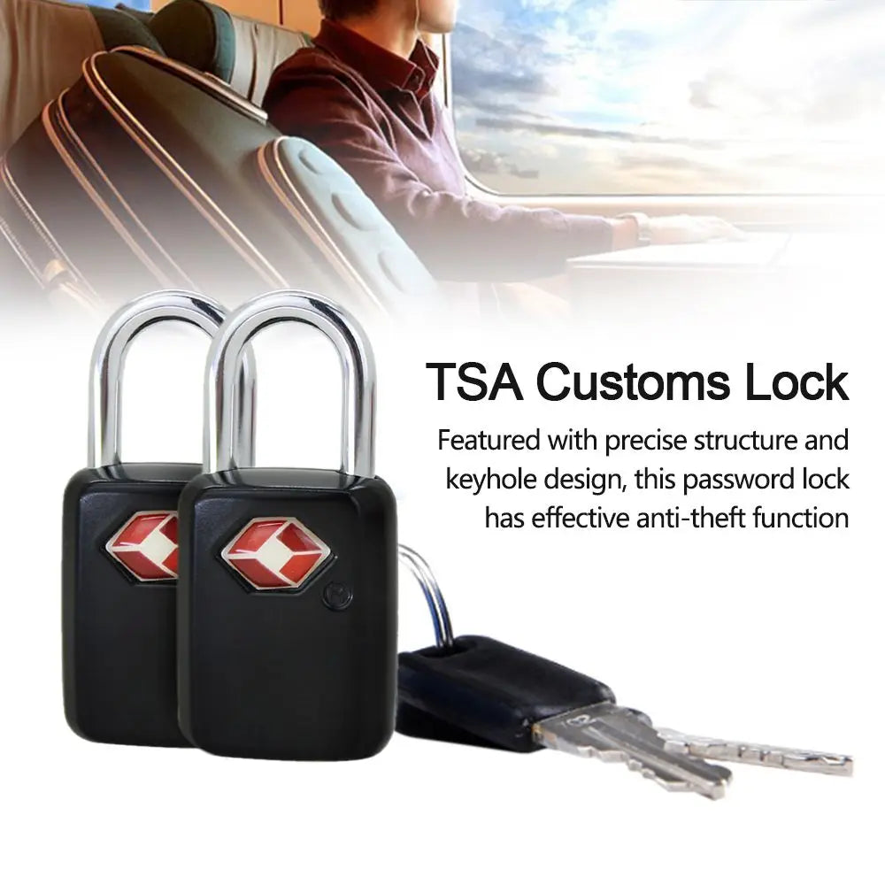 Waterproof Small Suitcase Padlock Locks TSA Customs Lock Luggage
