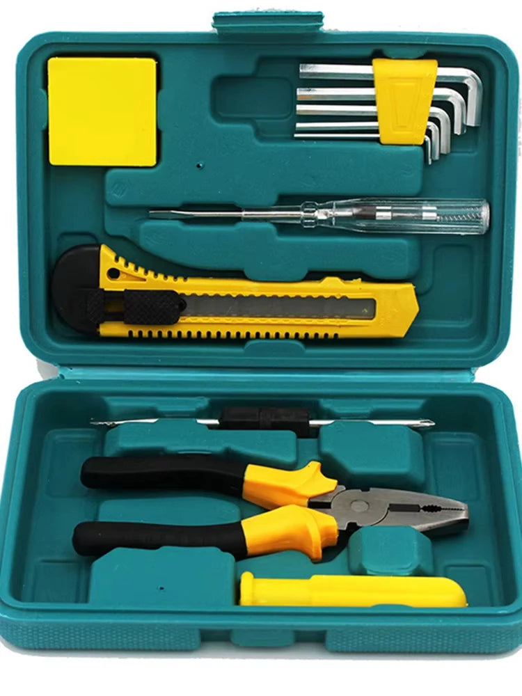 Complete Tools Set Kit Professional Hand Toolbox General Household Work Tool box Repairs Maintenance Metal Carpentry Tools
