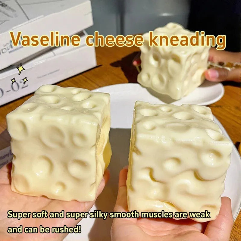 Cheese Cream Squishy Ball Vaseline Filler Handmade Slow Rebound Fidget Toy Soft Squeeze Stress Relief  stress reliever toys