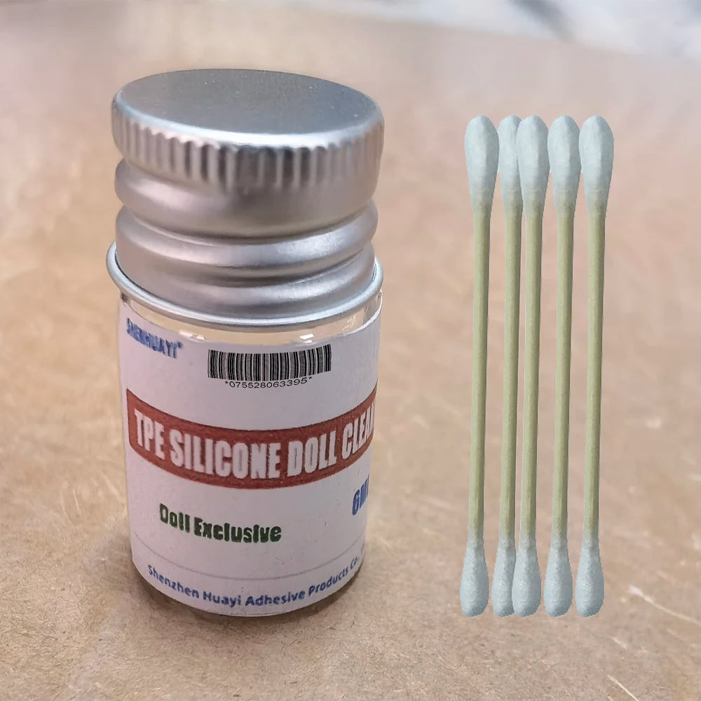 TPE/Silicone Doll Cleaning Agent for Removing Surface Stains, Dirt, Makeup