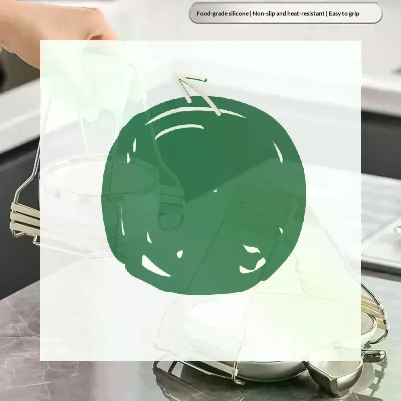 Household Heat-Resistant Silicone Non-Slip Bowl And Plate Grabber Food Plate Clip Dish And Plate Lifter