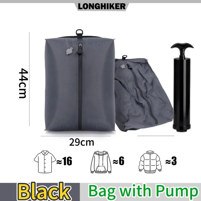 17L Travel Outdoor Vacuum Compression Bag Hiking Luggage Clothes Storage Bags Sealed Waterproof Dustproof Clothing Organizer
