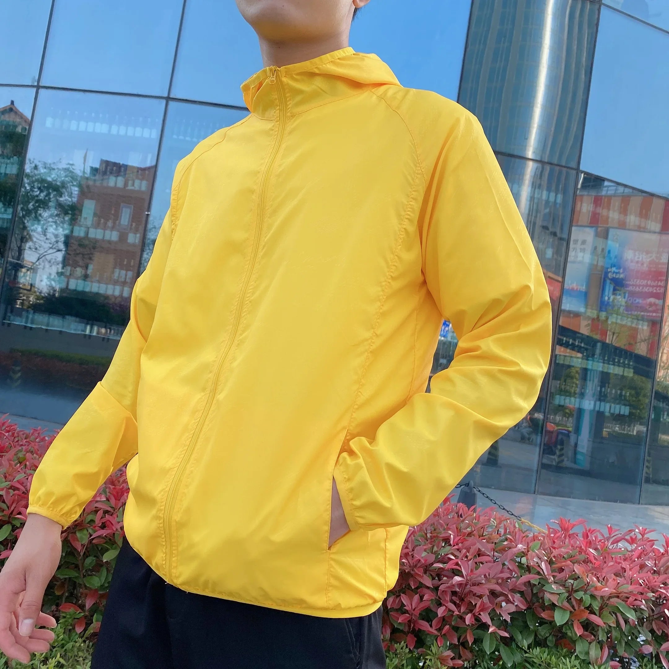 Casual Anti-scratch Windbreaker for Men Hiking Jacket Ultra Thin Sun Protective Coat Versatile Fishing Coats Fashion Clothes