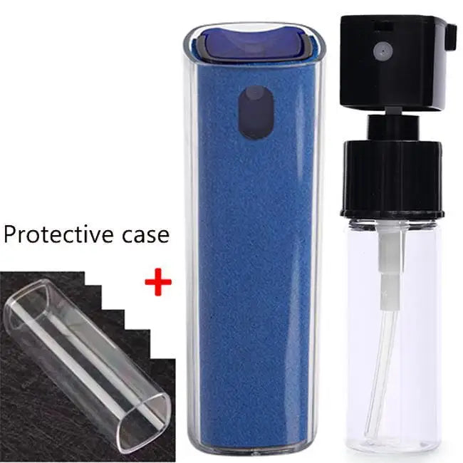 1/2pcs 2-in-1 Mobile Phone Screen Spray Bottle Computer Screen Cleaner with Microfiber Cloth Set Cleaning Tools Car Cleaning