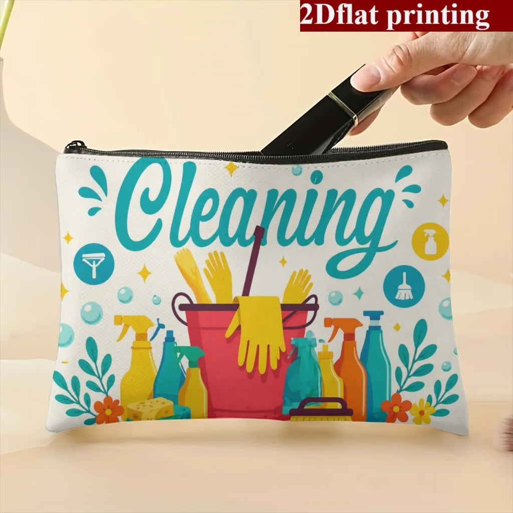 Printed storage bags are suitable for various household storage needs, including cosmetics, medicines, stationery, and hair clip