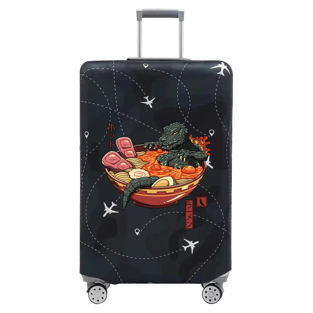Baggage Covers Travel Luggage Protective Cover Stretch Dust Suitcase Covers Cartoon Print Series for18-32inch Travel Accessories