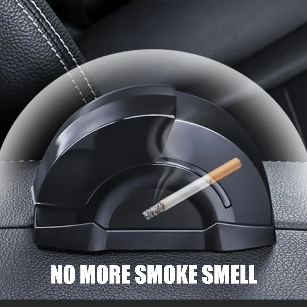 1pc Car Ashtray, Convenient Ash Storage, Open the Lid to Prevent Ash Flying Car Supplies Ashtray, Be for Car Window Ash Storage