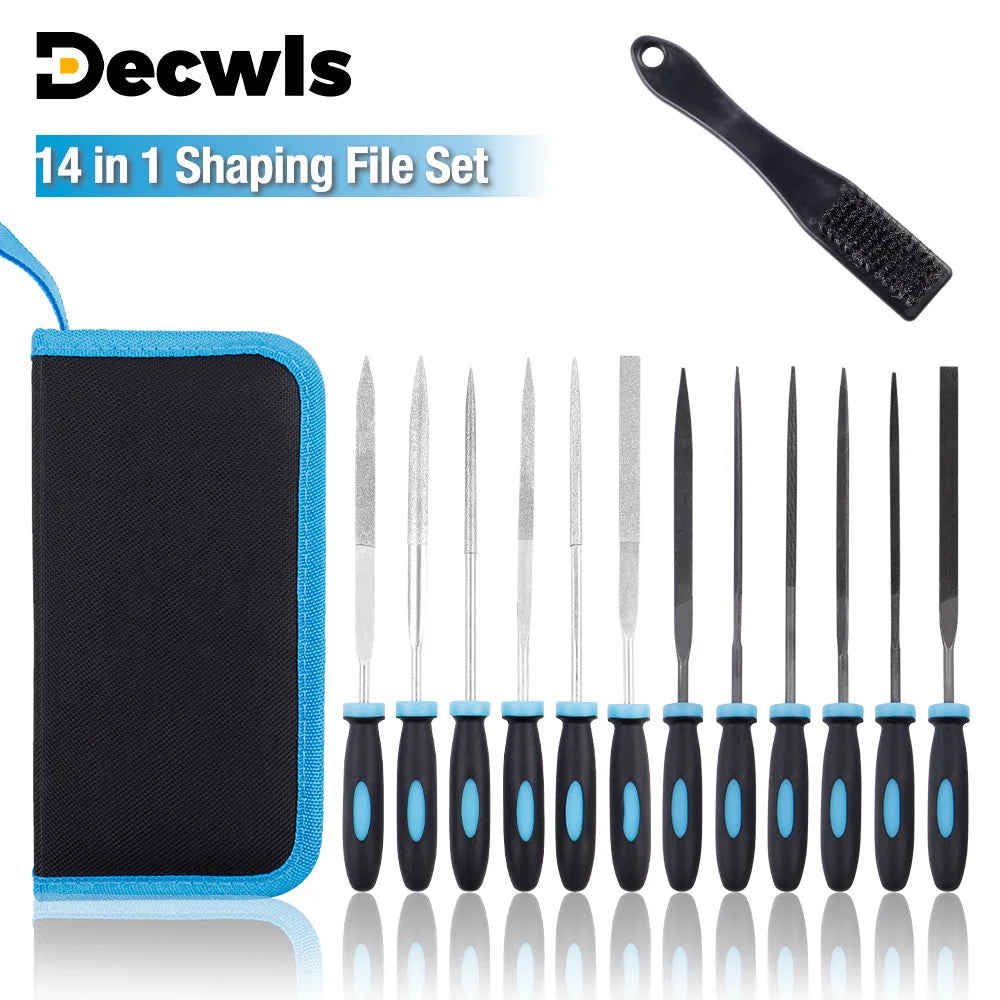 13pcs Multi-functional Steel Metal Rasp Needle Files Set Metalworking Tools Diamond Files Steel  Wood Jewelry Polishing Grinding