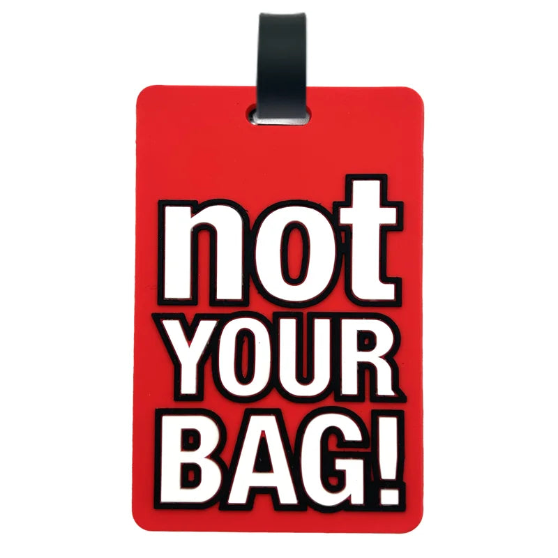 Luggage Bag Label PVC Luggage Bag Tote Bag Travel Bag Label With Business Card And Privacy Cover IT'S NOT YOU BAGS