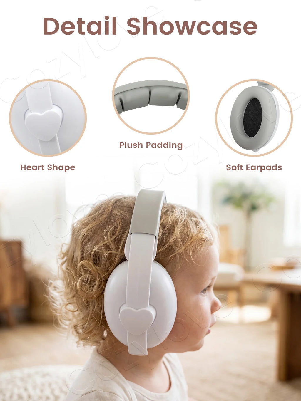 Baby Noise Cancelling Headphones | Adjustable Infant Hearing Protection Earmuffs for Airplanes, Concerts & Events