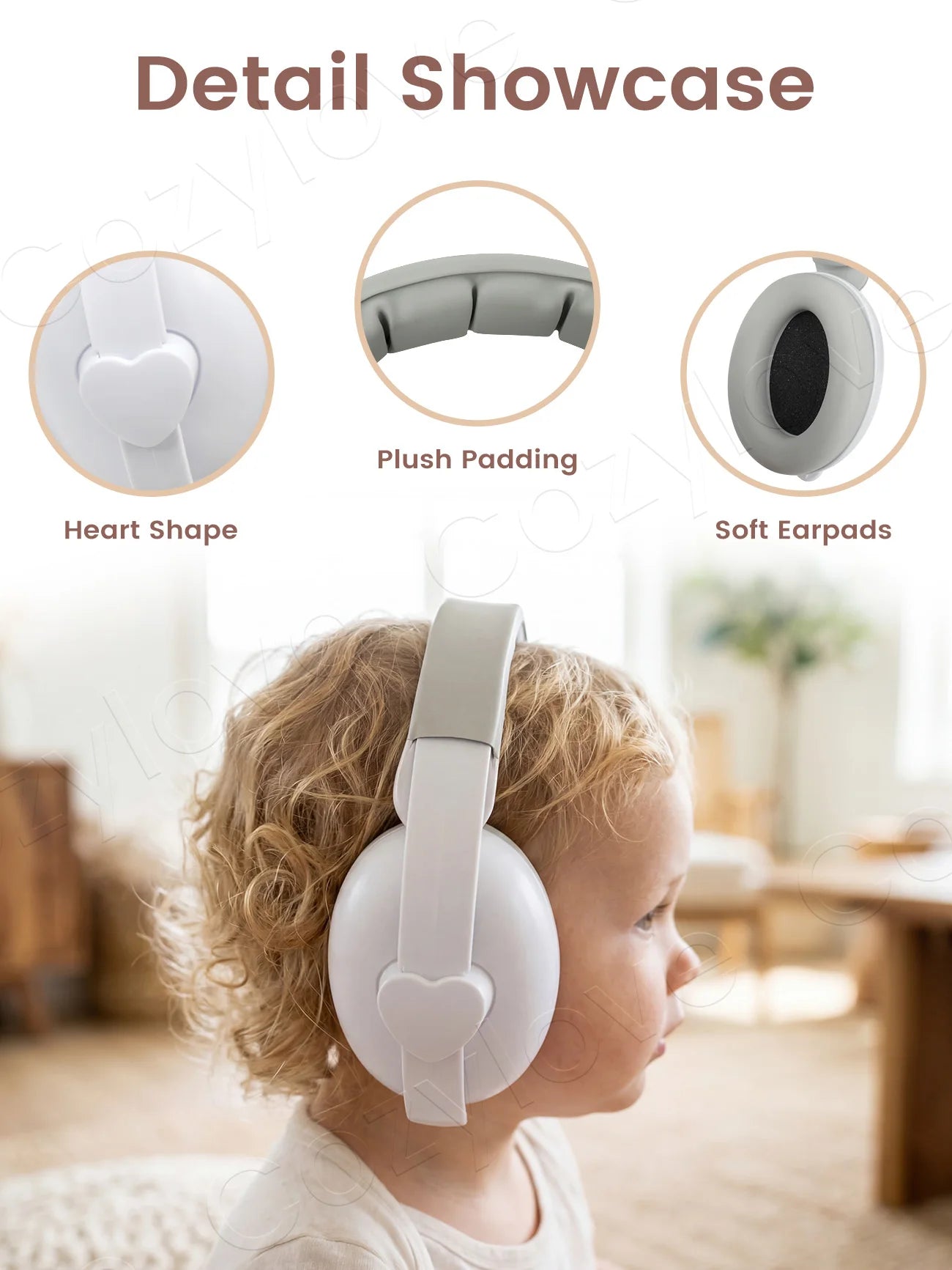 Baby Noise Cancelling Headphones | Adjustable Infant Hearing Protection Earmuffs for Airplanes, Concerts & Events