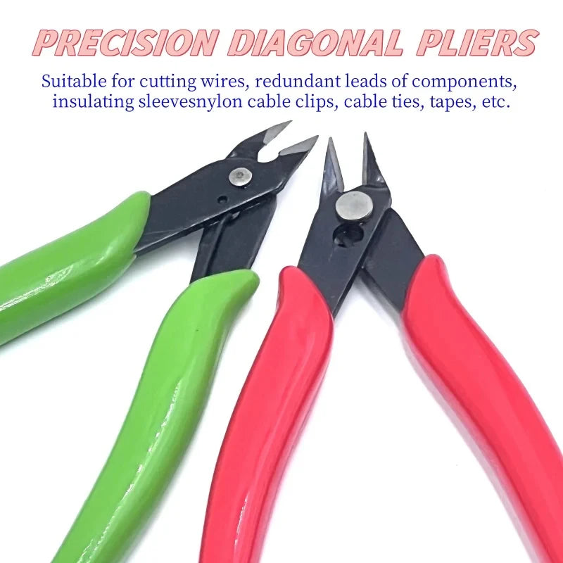 Diagonal Pliers Carbon Steel Pliers Electrical Wire Cable Cutters Flat Cuts Sharp Jaws Side Snips Flush Pliers Nipper Hand Tools