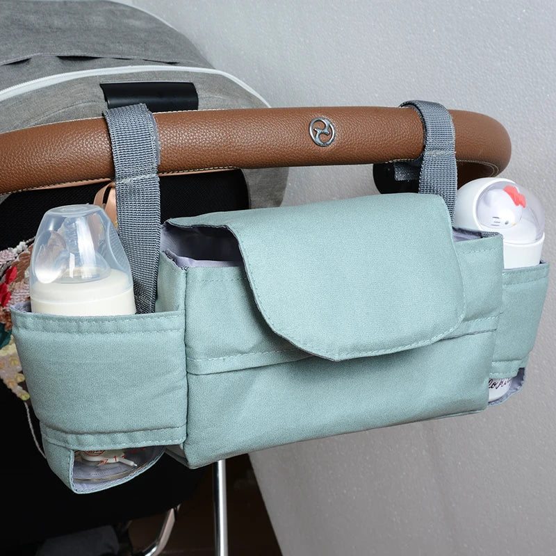 Stroller waterproof Organizer Bags  Large Capacity Travel Hanging Bag Bottle Holder Pram Diaper Bags Baby Stroller Accessories