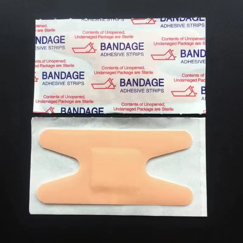 50Pcs H-Type Emergency Wound Bandages Skin Patches First Aid Dressing Plasters for Minor Injuries And Cuts