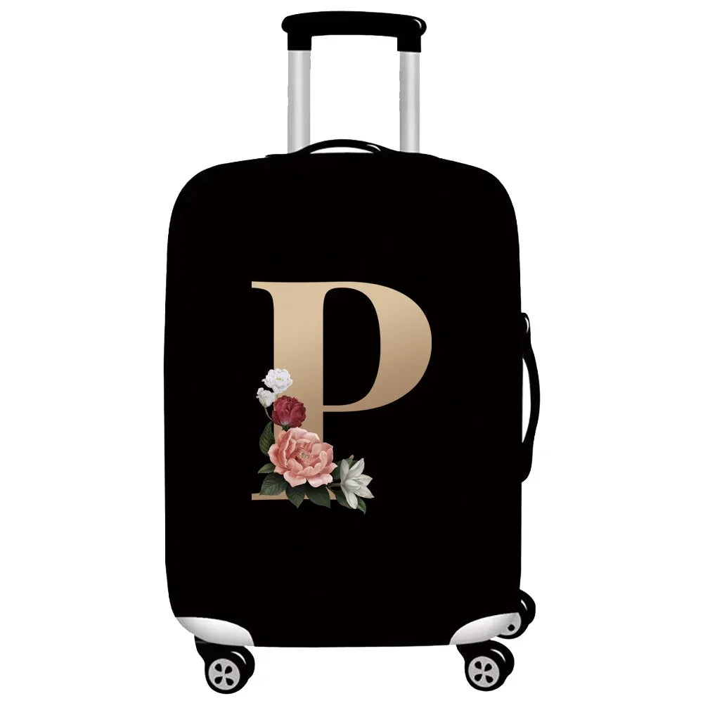 Luggage Protective Cover Travel Accessories Suitcase Dust Wear-resistant Gold Letter Series Protective Case 2026 Fashion