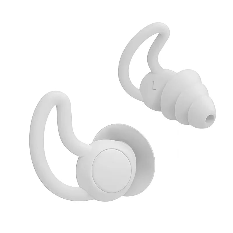 Soft Silicone Ear Plugs Noise Reduction Waterproof Earplugs for Sleep Swimming Work