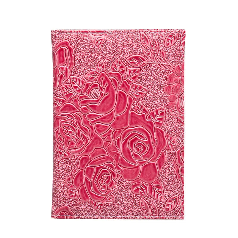 Fashion Flowers Passport Cover Women Travel Wallet Case for Passports Cute Passport Proctector Ladies Gift