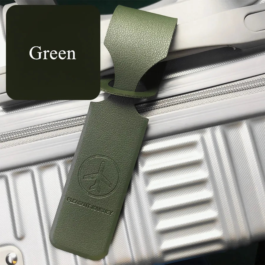1 Piece Multi Colors Long Strip PU Luggage Tag Travel Accessories for Women or Men