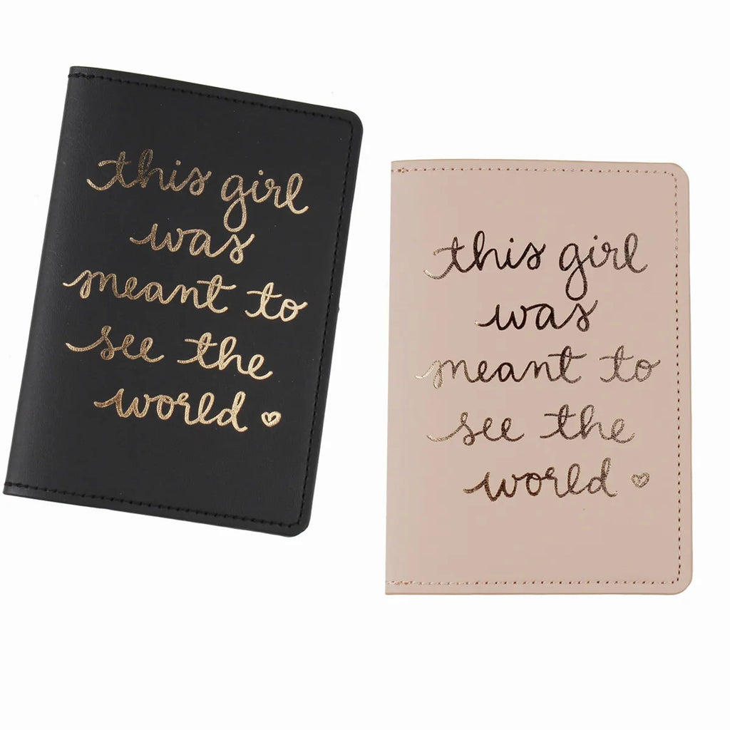 2PCS/Set Letters PU Leather Passport Cover Case Card Holder Lightweight Travel Accessories Wallet Gift For Couples