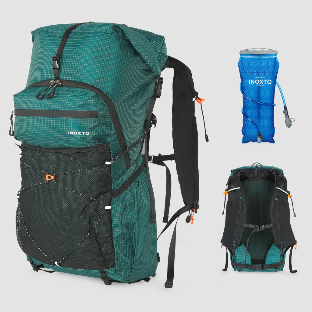 Hiking Backpack for Men and Women, 30L Waterproof Camping Backpack with Rain Cover, Lightweight Outdoor Sport Travel Daypack Ruc