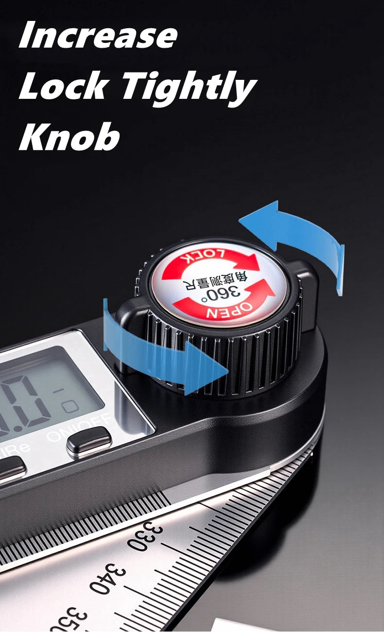 200/300/500mm Digital Angle Ruler Detector Scale Suitable for Woodworking Measurement Tools High Accuracy Mutifunction Tools