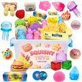 Multi Slow Rising Squishy Blind Box Fidget Toys Random Food Squishy Set Cheese Bun Dumpling Bread Bear Stress Relief Toys
