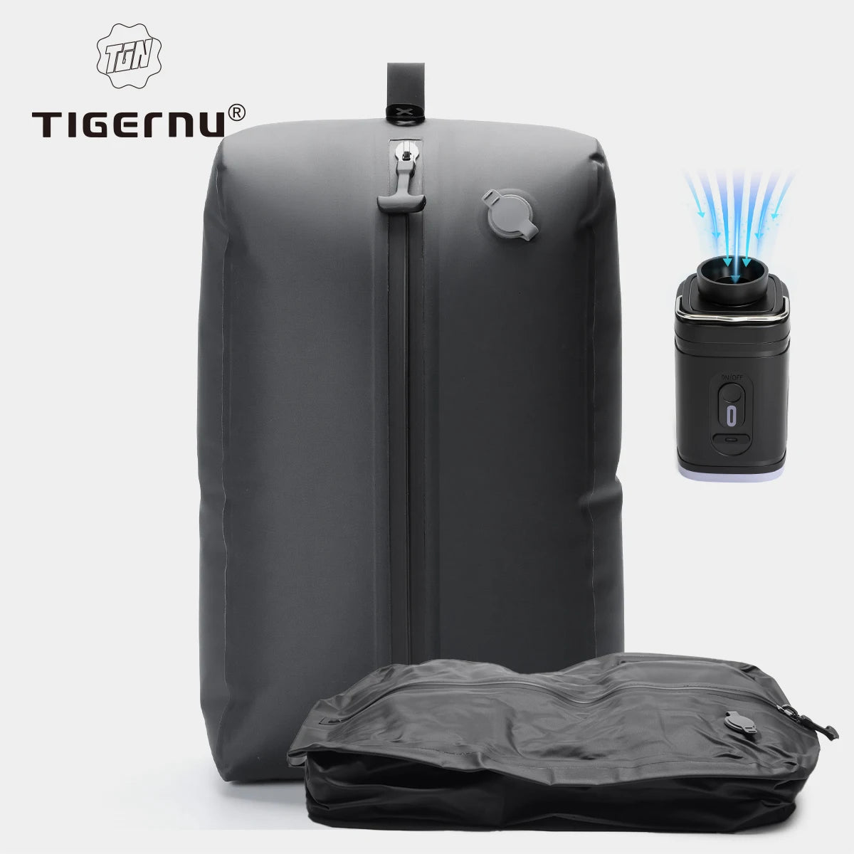 Tigernu Vacuum Compression Bags With Pump Separate Vacuum Pack Travel Portable Bag Waterproof TPU Luggage Packaging Portion Bags