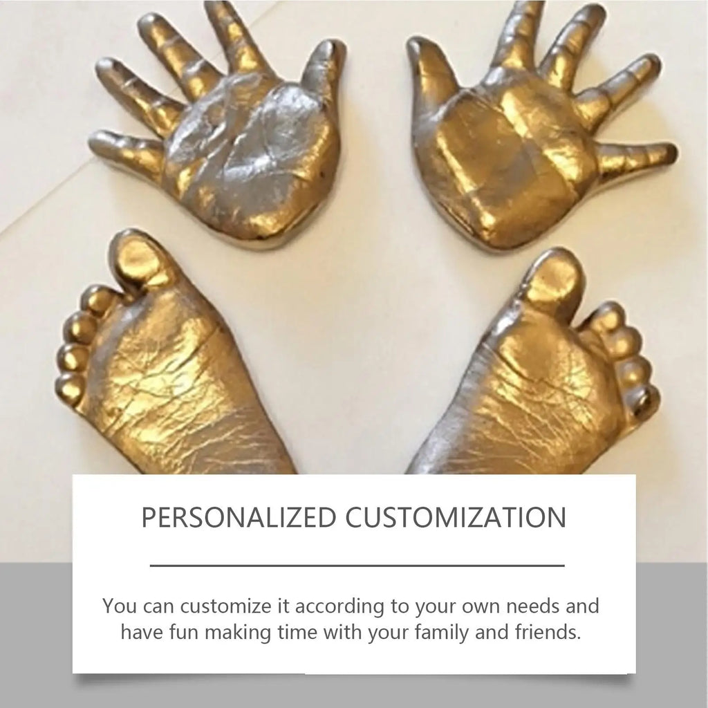 Baby Hand And Foot Casting Kit Baby Handprint Kit Soap Making Supplies for Kids Toddler Children Adults Couples Family