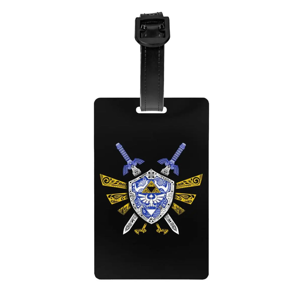 Custom The Legend Of Zeldas Luggage Tag Privacy Protection Anime Game Baggage Tags Travel Bag Labels Suitcase