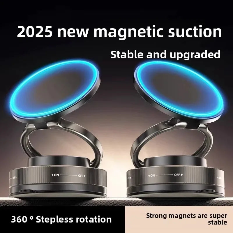 Vacuum Magnetic Phone Holder Stand, for Magsafe Suction Cup Phone MountAdjustable Swivel Lock, for Your Car/Gym/Mirror