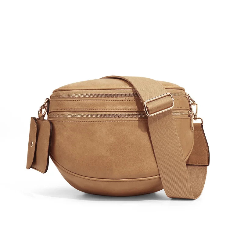 New checkered crossbody bag, shoulder bag, large-capacity shell bag