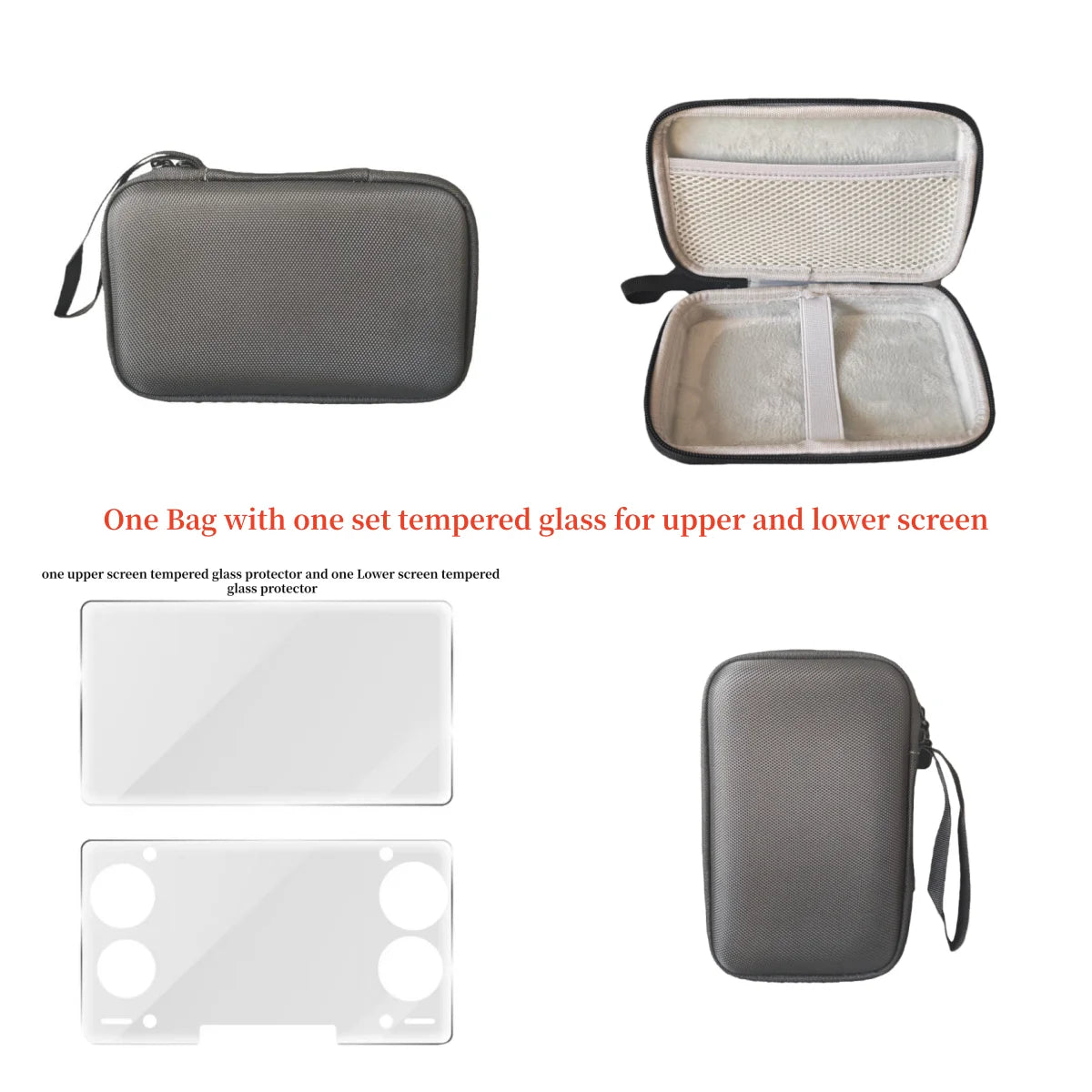 For AYN THOR Game Console Storage Bag Handheld Carrying Case Antifall Portable THOR Flip Protective Box Carry Bag