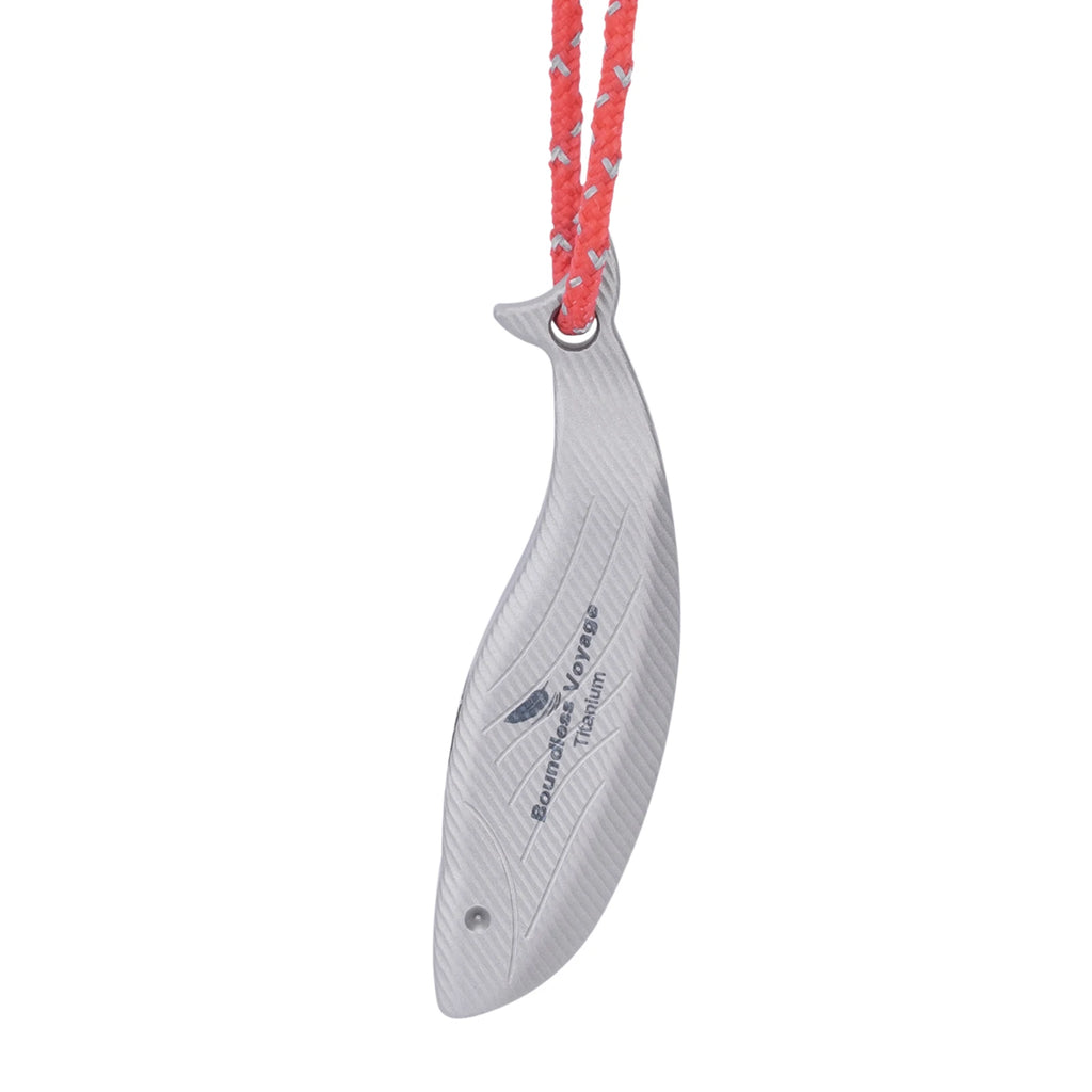 Boundless Voyage Titanium Survival Whistle Compact Emergency Safety Whistle  Rust-Proof Whistles for Camping & Rescue & Training