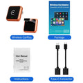 TrolinkTek Mini Wireless CarPlay Dongle with Bluetooth 5.0 & 5GHz WiFi, Plug&Play Converter, Support Media Playback Navigation for All Vehicles Built-in Original Wired Apple CarPlay