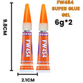 Super Glue Gel - Universal Quick Fix Adhesive for Shoes, Glass, Jewelry, PVC, DIY Crafts - Fast Drying & Long Lasting Bond