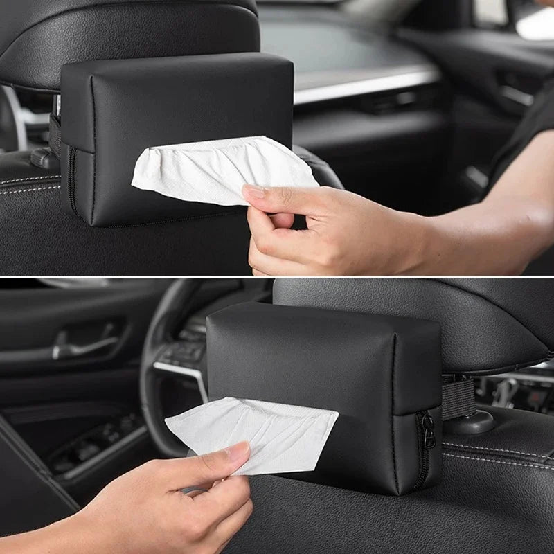 Car PU Leather Tissue Box Gift Set for BYD Seal Dolphin Yuan Plus Seal U Frigate 07 Tang EV Han EV Song Pro Auto Accessories