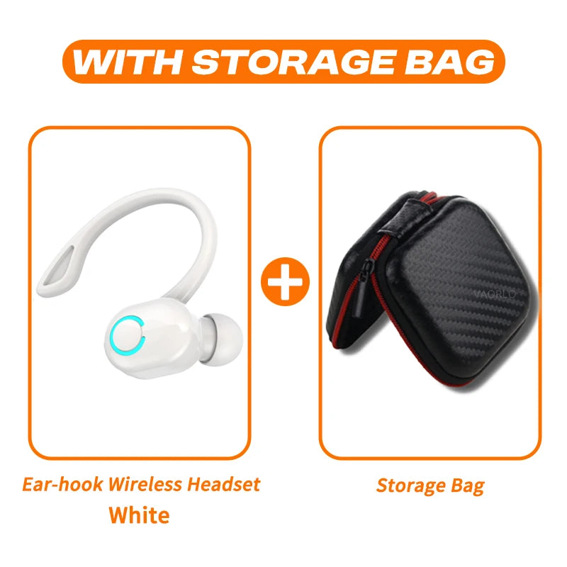 VAORLO S10 New Earphone Bluetooth Earphone Sport Business Single Ear Earphone With Good Sport Range and Noise Reduction Wearing