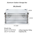 30-80L Camping Picnic Travel Aluminum Alloy Large Capacity Box Accessories Storage Bag Hiking Accessories Outdoor Storage