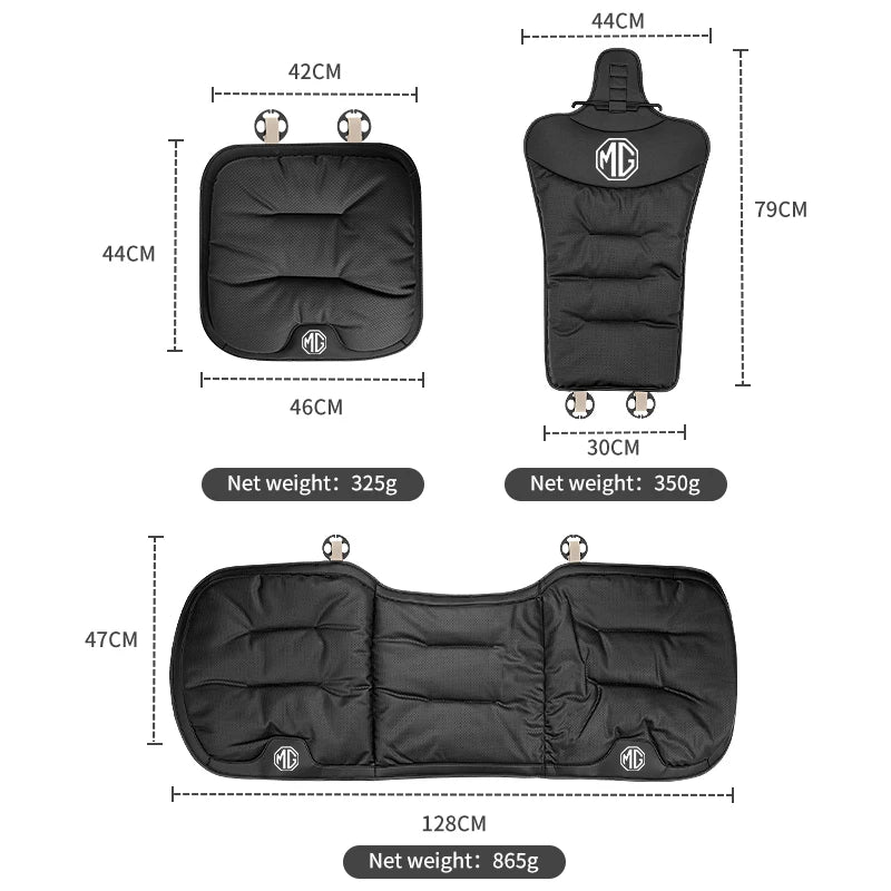 Car Velvet Cushion Leather Backrest Waist Pad Protector Cover Accessories For Morris Garages MG 3 5 6 7 HS ZS GS Hector TF GT ZR
