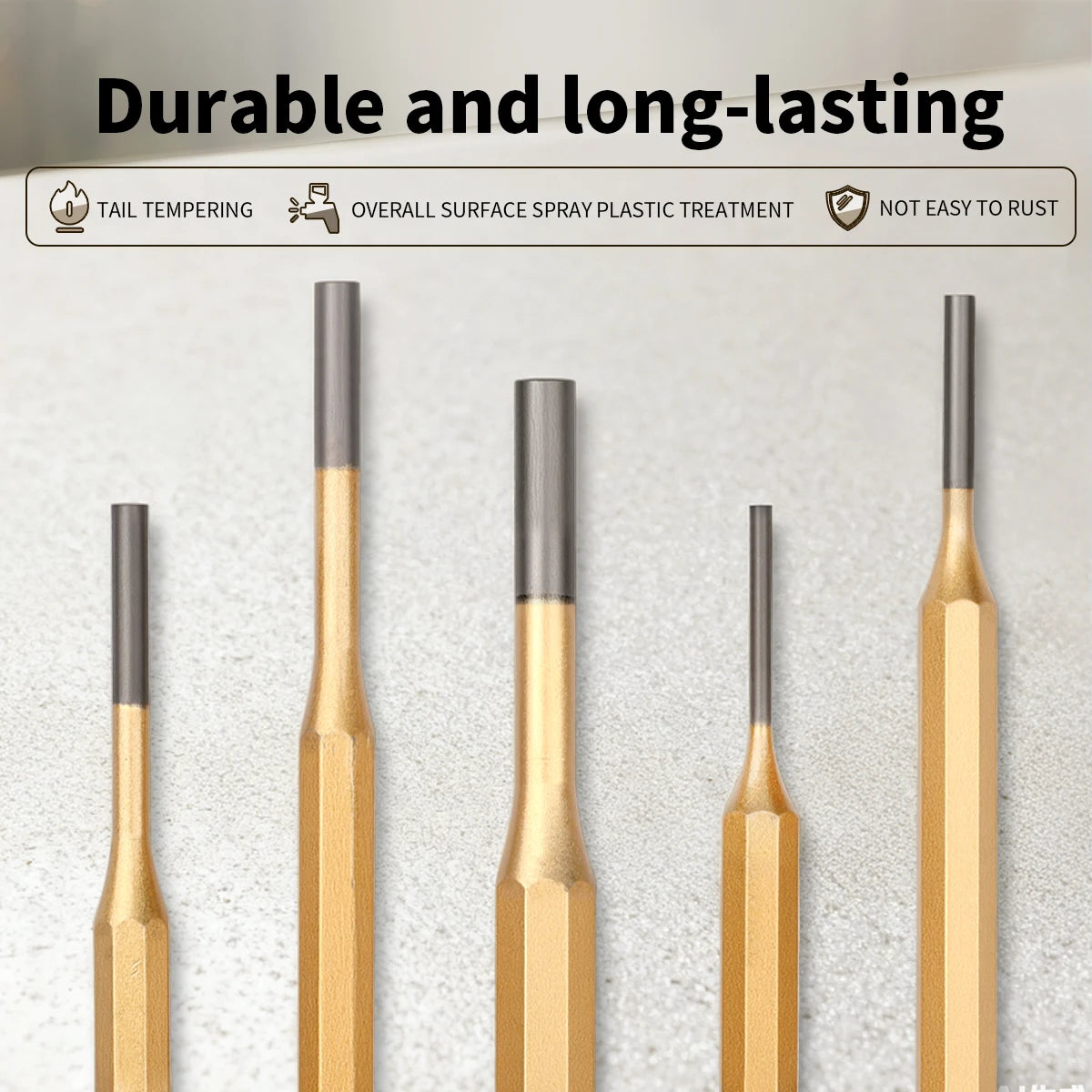 Cylindrical punch Crv Steel 1Pcs Punching Center Round Chisel Hand Tool Percussion Punch Fitter Special Punch 3 4 5 6 8mm