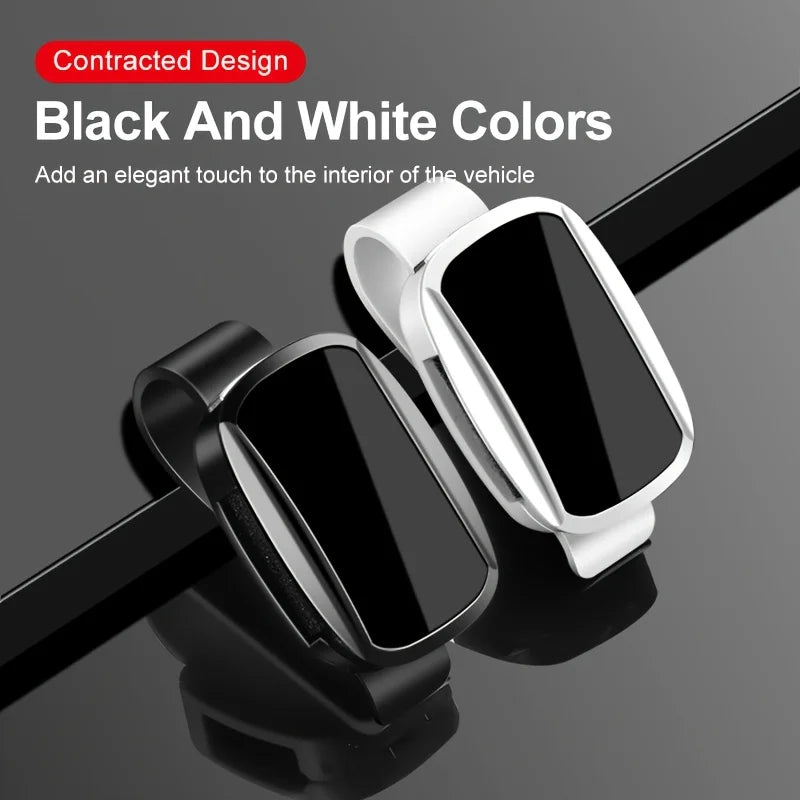 Anti-Scratch Car Sunglasses Holder Easy Install ABS Clip Sun Visor Mount Universal Auto Eyeglasses Organizer For All Car Models