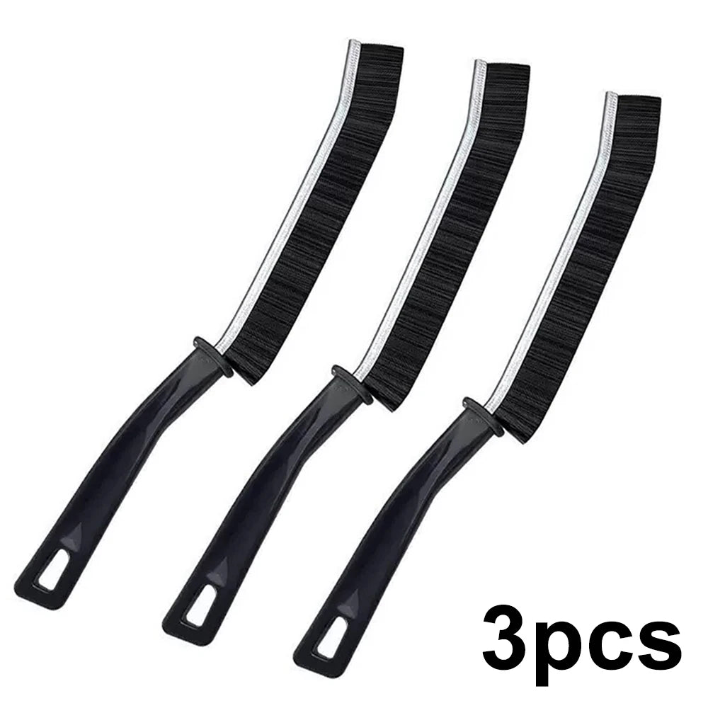 AUTBORIGHT Curved Car Gap Cleaning Brush Ultra Thin Scratch-Free Nylon Bristles for Auto Interior Air Vent Door Track Detailing